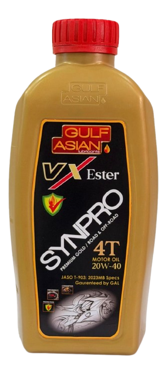 Gulf Asian Synpro 20W-40 premium motor oil bottle